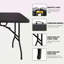 Table pliante 6 pi, table en plastique portative pour le camping, pique-nique, fêtes, table pliable à charge élevée-1578136727