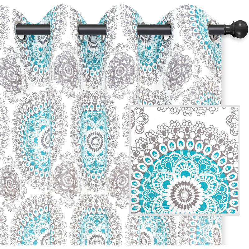 Room Darkening Curtain Pair, 52" W x 90" L