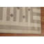 Tapis beige / brun en laine noué à la main de conception unique 5 pi 3 po x 8 pi