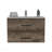 Floating Vanity Sink With 2-Drawers Dark Brown / White