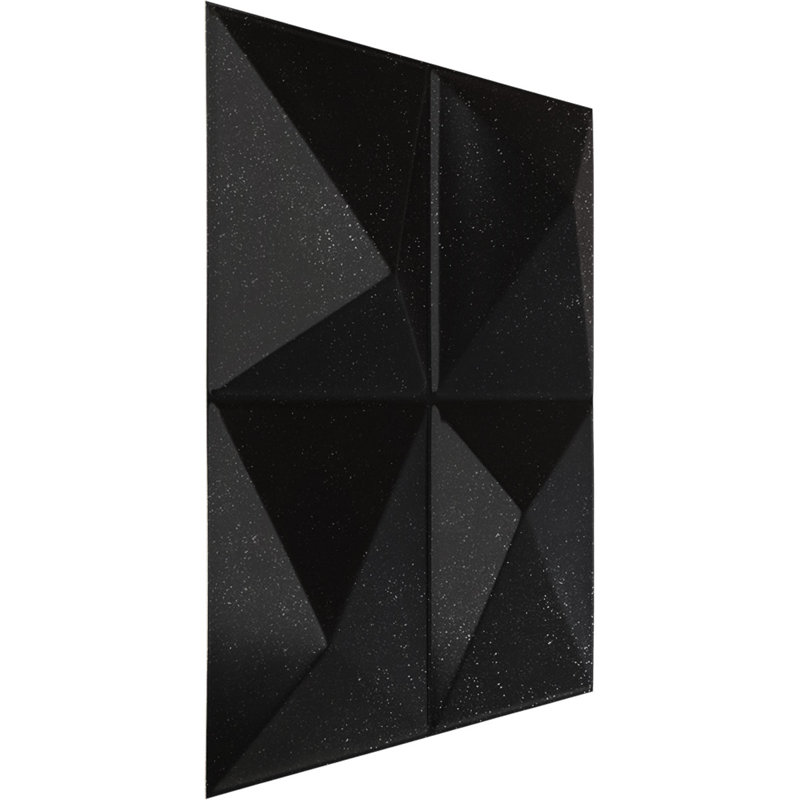 Panneau mural 3D décoratif Ellis EnduraWall l 19 5/8 po x H 19 5/8 po, galaxie métallique texturée (couvre 2,67 pieds carrés)