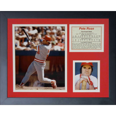 Pete Rose Framed Memorabilia