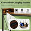 Couch Table With Electrical Outlet And USB Ports, Console And Bedside Table For Convenient Charging And Storage