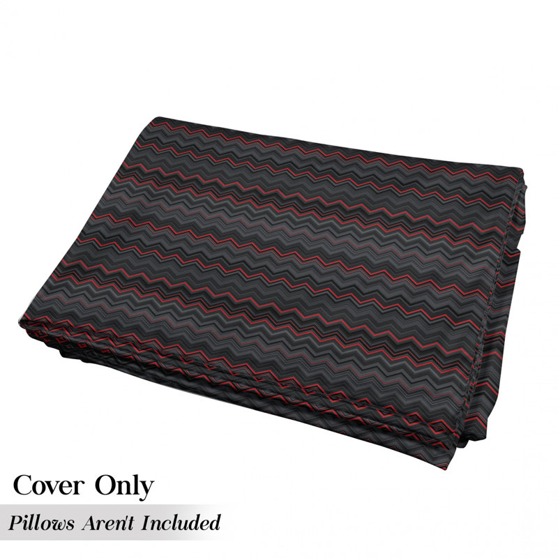 Housse de coussin d'extérieur Zigzag, H 2 po x l 36 po x P 88 po