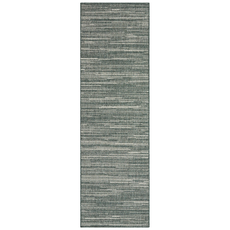 Machine Woven Green Indoor/Outdoor Rug, Rectangle  240 x 340cm