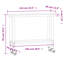 Tables de travail en acier inoxydable H 33,5 po VidaXL-96261896