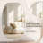 Oval Bathroom Vanity Mirror with Brushed Aluminum Alloy Frame, Decorative Wall Mirror, Horizontal or Vertical Mount for Bathroom, Bedroom, Living Room, Entryway-1423905665-1423905679