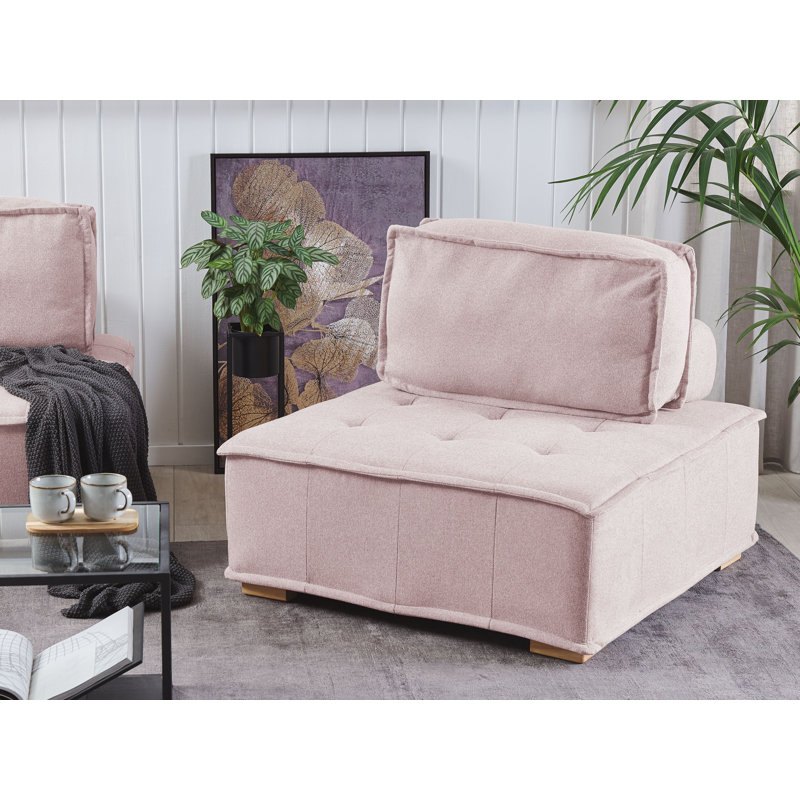 Domantas Upholstered Accent Chair, Pink