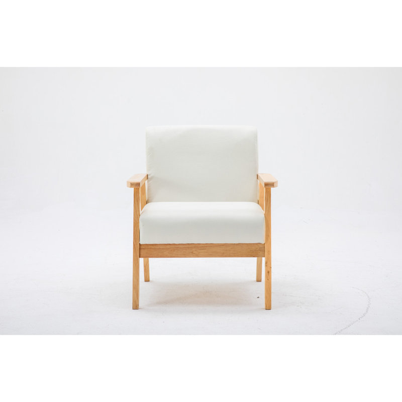 Chaise 25 po en tissu de lin