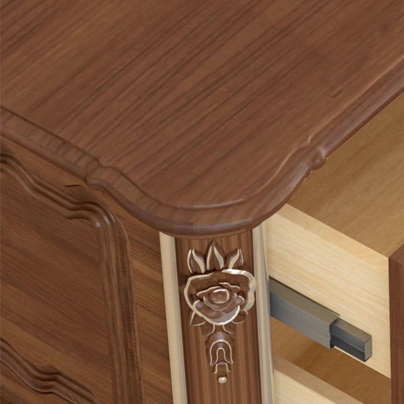 Bureau sculpté de style européen, H 29,92 po x l 47,24 po x P 23,62 po