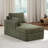 63.4" W Slipcovered Upholstered Chenille Chaise Lounge-1047995099
