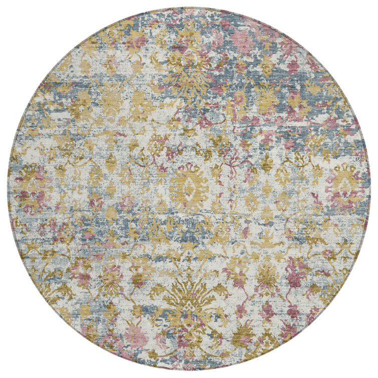 Machine Washable Indoor/Outdoor Husby ACN2211 Modern Rug