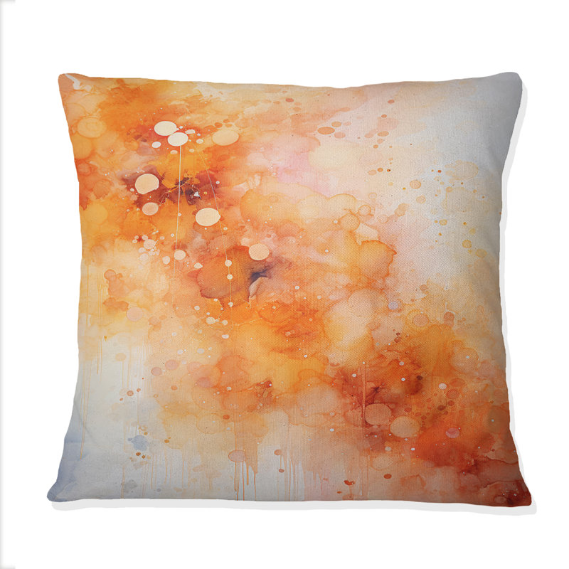 Coussin Tangerine Tango II - Abstract Landscape