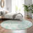 Premium Machine Washable Prisco Turquoise Rug-850127493