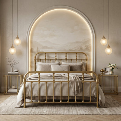 Custom Couture Brass Bed