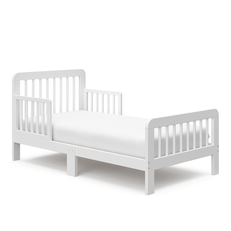 Pasadena Toddler Bed with Guardrails, White