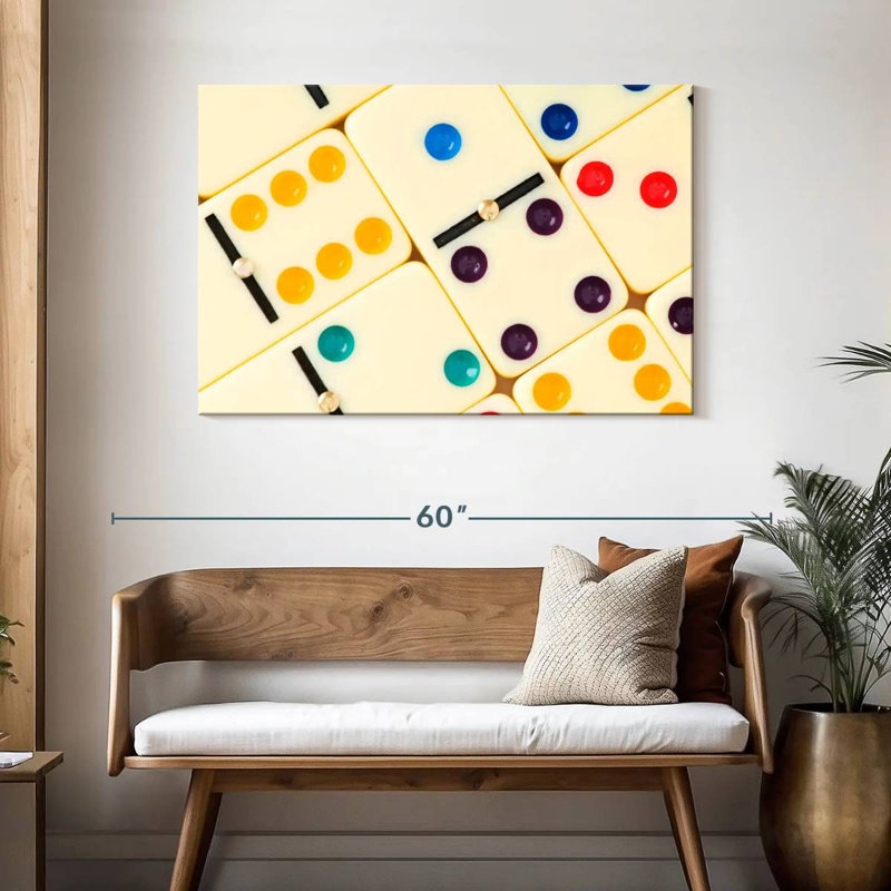 Dominos colorés Senne, H 30 po x l 45 po