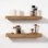 Draven 2-Piece Live Edge Heavy Duty Reclaimed Elm Floating Shelves