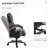 Executive Office Chair with Wide Seat, Computer Desk Chair with High Back Diamond Stitching