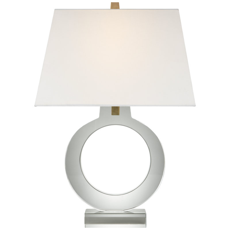 Table Lamp, 27" H x 18" W x 18" D, Crystal