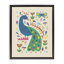 «Pretty Peacock Patterns», art mural encadré flottant par Irene Chan-348857871-336530359