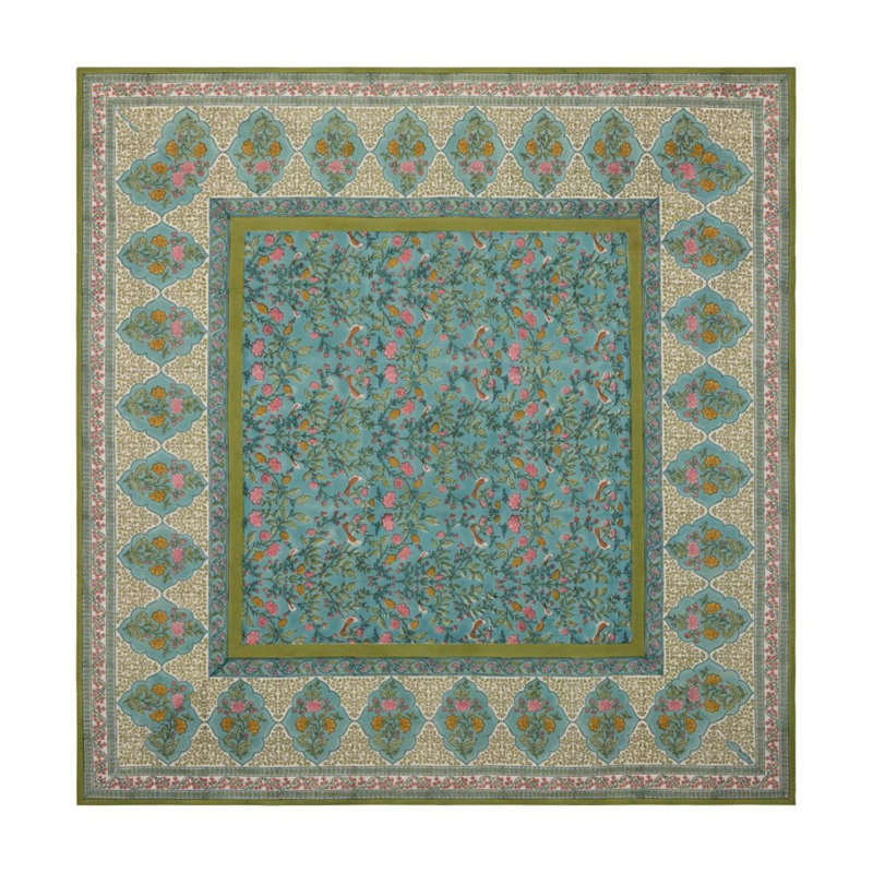 Giverny Tablecloth - Multicolor - 59" x 59", 59" x 59" Square