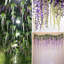 Paquet de 6 fleurs de glycine suspendues en vigne artificielle vigne Ratta guirlande suspendue fleurs en soie fête de mariage décoration-614534841