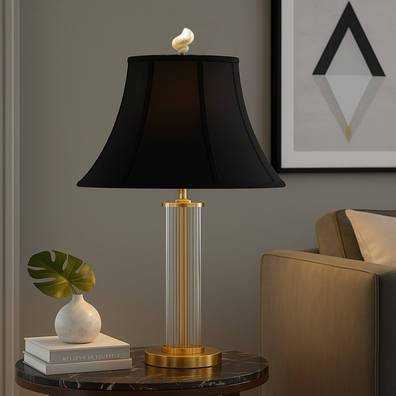 Faiteau de lampe en coquillage naturel, Plaqué argent