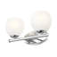 Meuble-lavabo chromé 2 lumières Novalie-123223069
