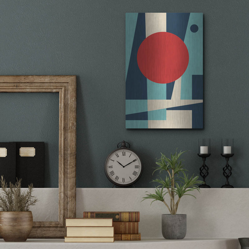Ivy Bronx «Mid Century Modern 3» par Gary Williams, art mural en métal, H 16 po x l 12 po
