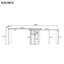 Bureau en L 88,89 po