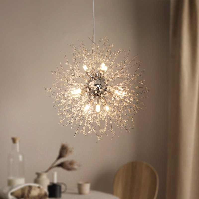 8-Light Single Cluster Star Pendant