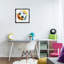  «Soccer Ball Bright Splash», art mural encadré sur toile flottante par LSR Design Studio-212575346-212575347