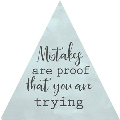Mistakes Are Proof 2 - Wrapped Canvas Print