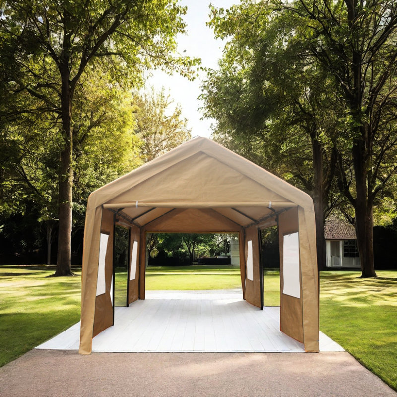 Abri d'auto 12X20ft, Brown