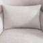 Fauteuil demi-tonneau pivotant en lin doux de 29 po de largeur avec coussin lombaire-515764367