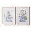 «Sketchy Bath I», ensemble de 2 peintures sur toile encadrées-1067295351-1067295345