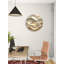 Horloge murale en verre trempé beige, décor abstrait, style contemporain, décoration moderne, cadeau de pendaison de crémaillère-1907080846-1907080851