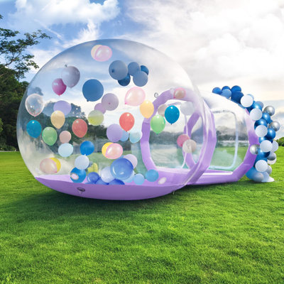 10FT Bubble Balloon House Bubble Tent for Party Balloons Decorations(purple)