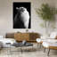 Art contemporain abstrait blanc et noir-131090342