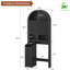 Rangement arqué au-dessus de la toilette, organisateur de salle de bain cannelé H 78,7 po