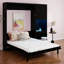 Lit escamotable avec bureau Murphy, tiroir, lumière DEL, cadre de lit mural pliable, armoire réversible de gauche à droite-133281815