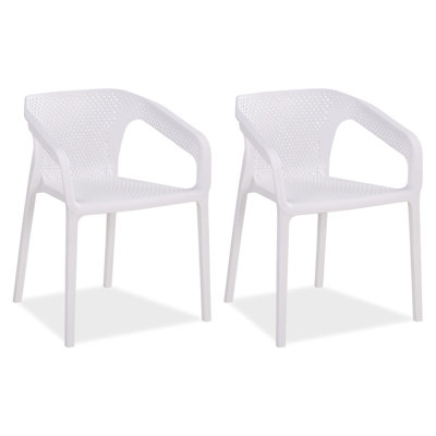 Isaias Stackable Outdoor Patio Dining Armchair