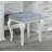 Glam Style Vanity Set With Padded Stool, 8Mm Glass Top, Storage Drawers, And LED Mirror For Luxurious Bedroom Decor