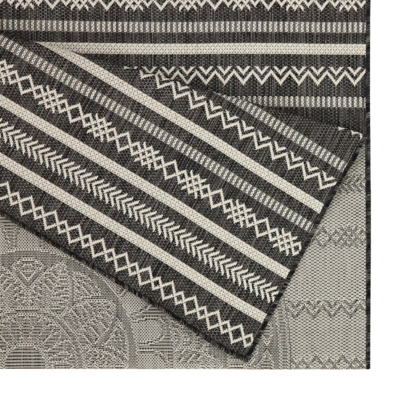 2 Ft. 7 In. X 7 Ft. 3 In. Area Rug Indoor/Outdoor, Anthracite, Runner 2'7" x 7'3"