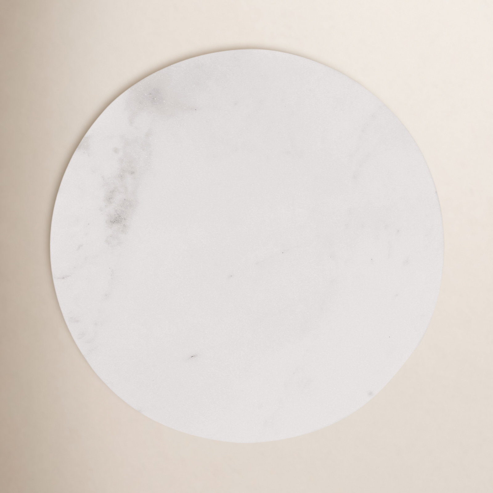 Keane Round Marble Cheese Board, 0.5" H x 11" W x 11" D, White