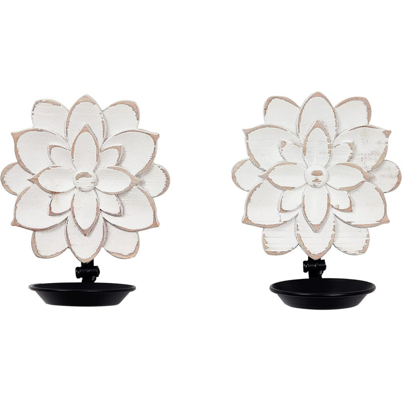 Ensemble de deux appliques de style campagnard