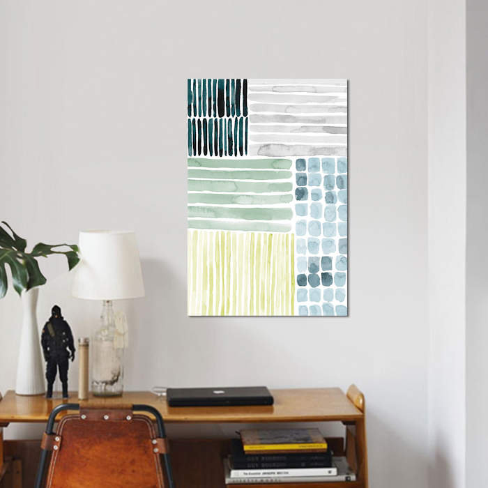 « satellite abstract i », impression sur toile, H 60 po x l 40po x P 1,5 po, Toile tendue, Pas de tapis