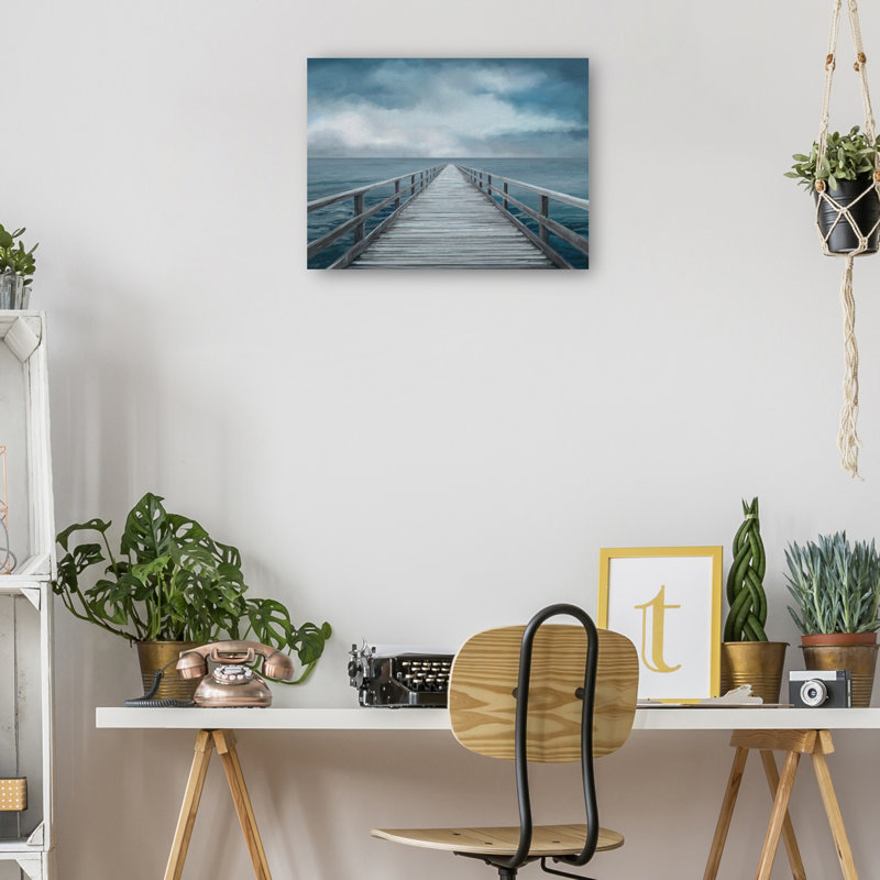 «Blue Horizon» par Studio Arts, reproduction d'art sur toile, H 27 po x l 36 po