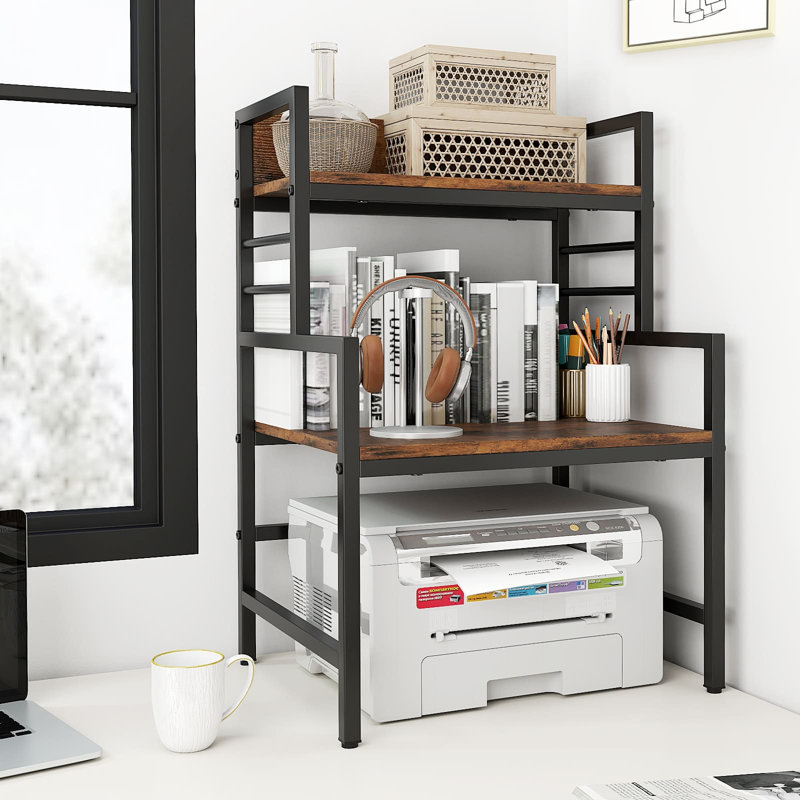 3-Tier Microwave Stand Kitchen Countertop Organizer-Coffee